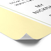 Poster Citron cutie premier anniversaire photo jalon (Coin)