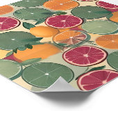 Poster Citron dans des tons feutrés (Coin)