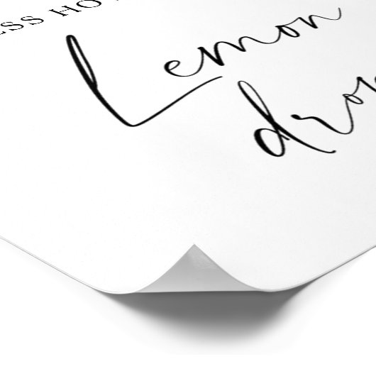 Poster Citron - devinez combien de gouttes de citron (Coin)