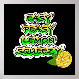 Poster Citron doux facile