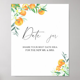 Poster Citron - idées pour une soirée en amoureux. Jeu de