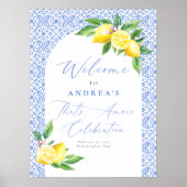 Poster Citron italien Positano c'est une céleste de nupti (Devant)