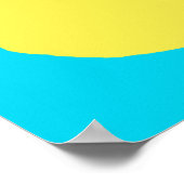 Poster Citron jaune cercle (Coin)