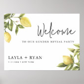 Poster CITRON Lemon Genre Reveal Welcome 18x24 (Devant)