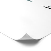 Poster Citron Main Squeeze | Olives noires Baby Shower (Coin)