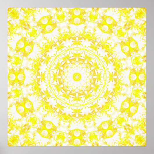 Poster Citron meringue kaléidoscope (Devant)