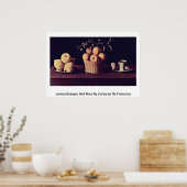 Poster Citron, Oranges Et Rose De Zurbaran De Francisco (Cuisine)