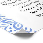 Poster Citron Positano Bleu Italien Trouvez Votre Carte D (Coin)