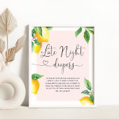 Poster Citron rose Late night couches