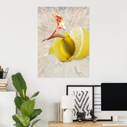 Poster citron vert (Bureau à domicile)