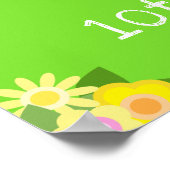 Poster Citronade rose Fille de peau foncée Bienvenue (Coin)