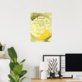 Poster citrons (Bureau à domicile)