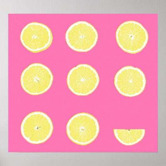 Poster Citrons (Devant)
