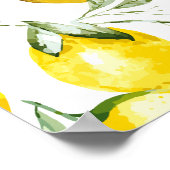 Poster Citrons aquarelle 5 (Coin)