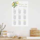 Poster Citrons Baby shower Girl Sein Chart (Cuisine)
