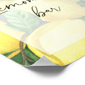 Poster Citrons - Boissons - Lémonade bar (Coin)