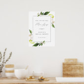 Poster Citrons Botaniques Mariage Fête de Fiançailles Mai (Cuisine)