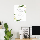Poster Citrons Botaniques Mariage Fête de Fiançailles Mai (Bureau à domicile)