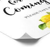 Poster Citrons Citrus Moderne Merci Pour Le Signal Venant (Coin)