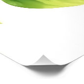 Poster Citrons d'aquarelle avec Feuilles verts (Coin)