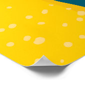 Poster citrons illustrés : motif transparent rose (Coin)