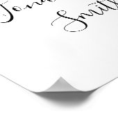 Poster Citrons Mariage Panneau de bienvenue (Coin)