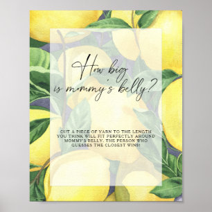 Poster Citrons - quelle est la taille du ventre de maman