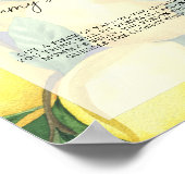 Poster Citrons - quelle taille est le jeu du ventre de ma (Coin)