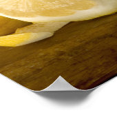 Poster citrons sur bois (Coin)