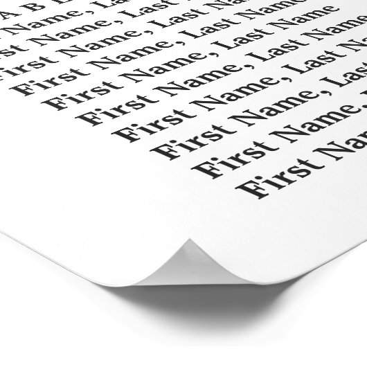 Poster Citrons & verdure 16 Tables Mariage CHART DE SIÈGE (Coin)