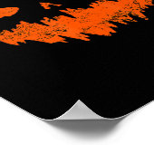 Poster Citrouille amusant Jack-o'-lantern Citrouille d'ho (Coin)