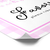 Poster Citrouille arc baby shower Faveurs (Coin)