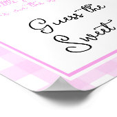 Poster Citrouille arche baby shower Devinez le doux gâchi (Coin)