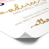 Poster Citrouille Automne Baby shower Conseils & Voeux Si (Coin)