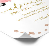 Poster Citrouille Automne Baby shower Conseils & Voeux Si (Coin)