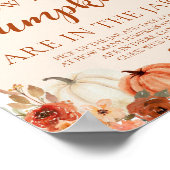 Poster Citrouille Automne Baby shower Devinez Combien de (Coin)