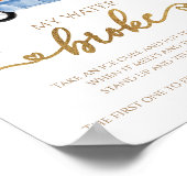 Poster Citrouille Automne Baby shower My Water Broke Jeu (Coin)