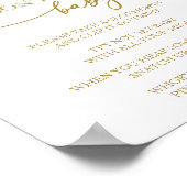 Poster Citrouille Automne Baby shower Ne pas dire Baby Ga (Coin)