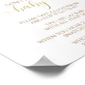 Poster Citrouille Automne Baby shower Ne pas dire Baby Ga (Coin)