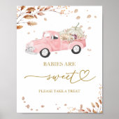 Poster Citrouille Automne Les Bébés Sont Symbole Sucré (Devant)