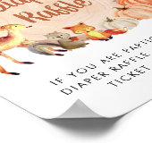 Poster Citrouille Baby shower Déchets de rabat Déposer (Coin)