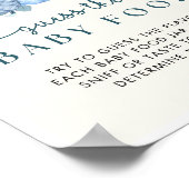 Poster Citrouille Baby shower Guess the Baby Food Game Si (Coin)