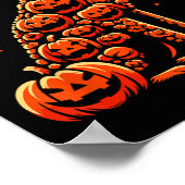 Poster Citrouille belge malinois Jack-o'-lantern Hallowee (Coin)