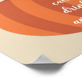 Poster Citrouille Bienvenue à la fête de la sculpture d'H (Coin)