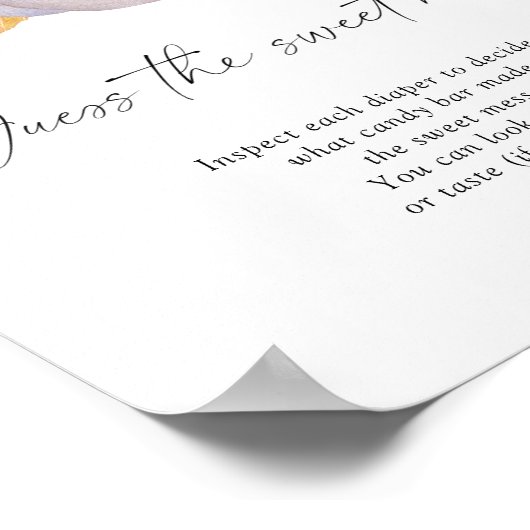 Poster Citrouille blanc - devinez le doux bordel (Coin)