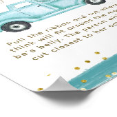 Poster Citrouille bleu Camion Guess Maman Jeu de douche v (Coin)