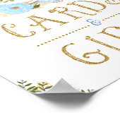 Poster Citrouille Cartes & Cadeaux Baby shower garçon Blu (Coin)