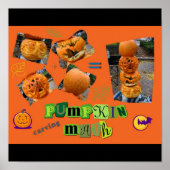 Poster "Citrouille Carving Math" (Devant)