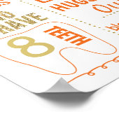 Poster Citrouille Confetti panneau d'affichage de l'anniv (Coin)