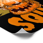 Poster Citrouille Crâne Halloween Éffrayant Squad Graphis (Coin)